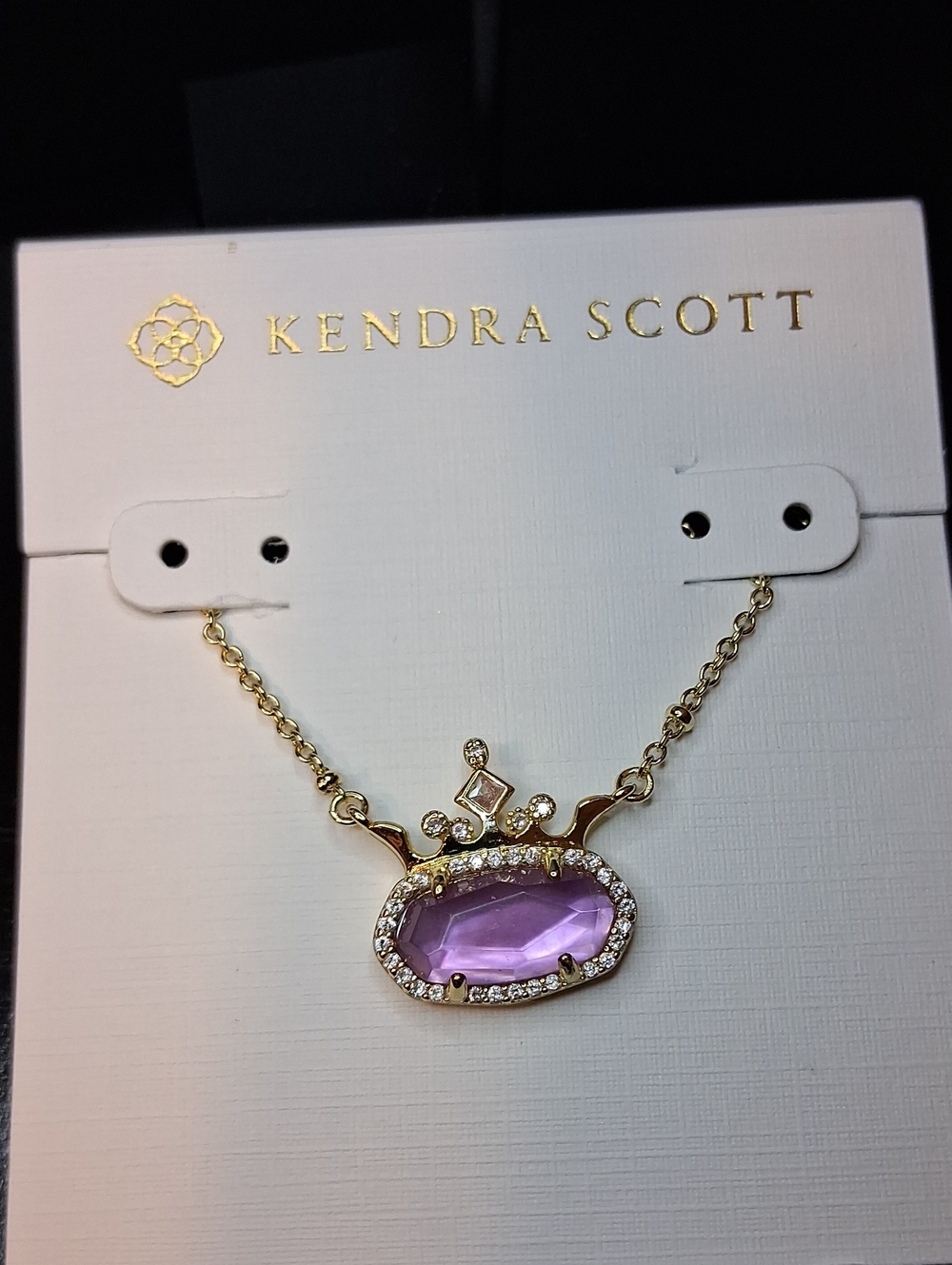 Kendra Scott Disney Elisa Princess Short Pendant Necklace Reversable Caring